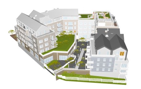 Maquette BIM — Résidence Juliot Curie, Igny